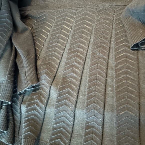 NWOT Esperanza Woman Black Cardigan With Butterfly Design - Picture 5 of 7